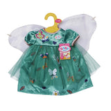 Baby born fairy dress with wings 43 cm | 2 stuks