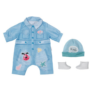 Baby born deluxe jean overall 43cm | 2 stuks