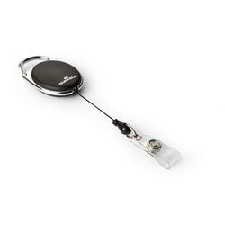 Durable style badge reel - 80 cm - zwart - 10 stuks