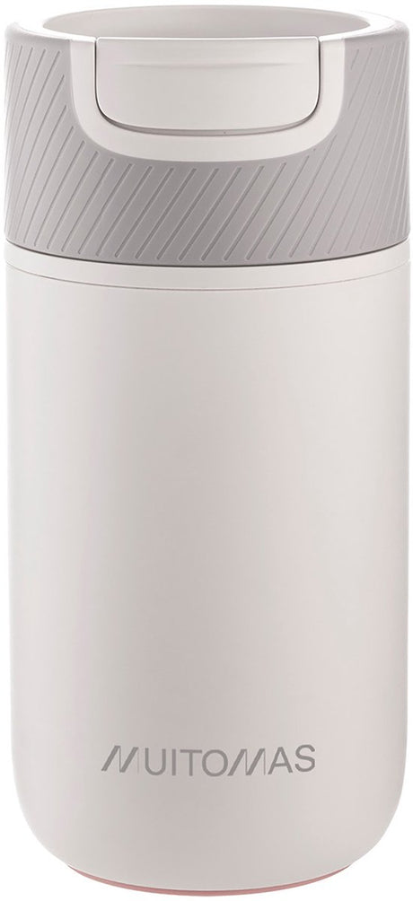Muitomas never fall down waterfles - anti-val zuignapsysteem - antislipgreep - thermische constructie - 350ml -wit