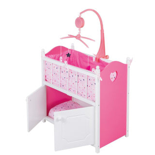 My beautiful dolls room poppenbed ledikant met muziek