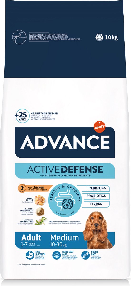 Advance medium adult hondenvoer 14 kg