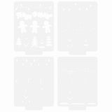 Tonic studios • a candy cane christmas stencil set 4pcs