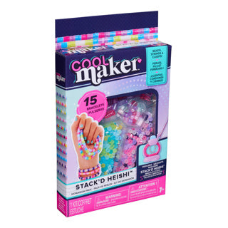 Cool maker - stack'd heishi-uitbreidingspakket - knutselpakket voor het maken van armbanden met meer dan 1300 kralen, maakt tot 15 armbanden