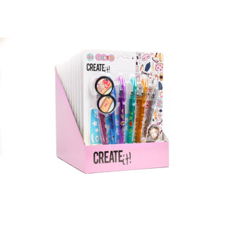 Create it! tattoo geurpen 6x + 2 sjablonen | 12 stuks