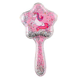 Haarborstel met glitter | 9 stuks