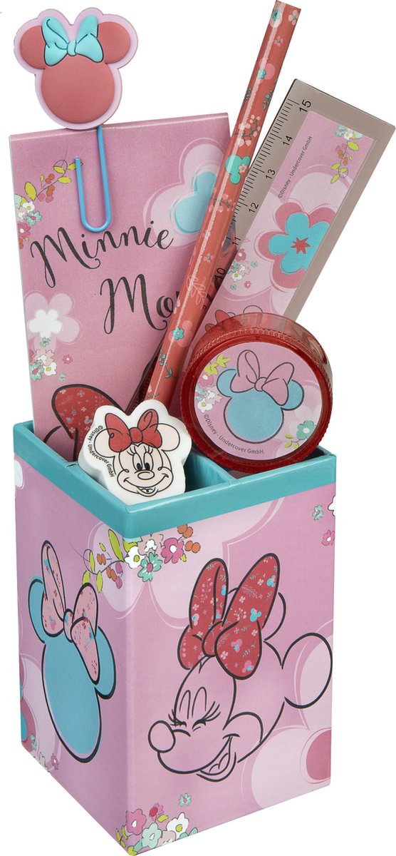 Minnie mouse gevulde pennenbak 7 delig