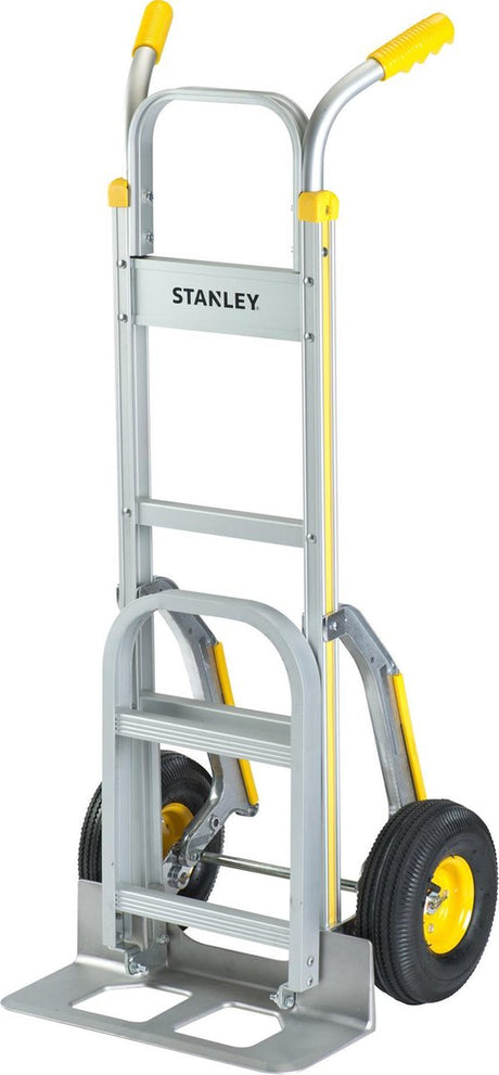 Stanley steekwagen ht514 - max. 200kg - opvouwbaar plateau - aluminium - 51 x 80 x 123 cm - zilver geel