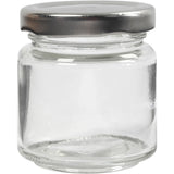 Https: www.cchobby.nl glazen-pot-h-6-5-cm-d-5-7-cm-100-ml-transparant-12-stuk-1-doos