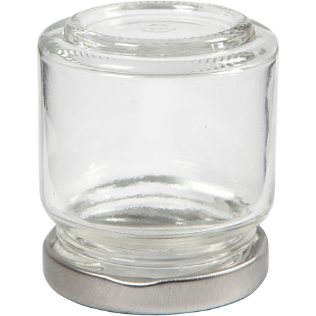 Creativ company https: www.cchobby.nl glazen-pot-h-6-5-cm-d-5-7-cm-100-ml-transparant-12-stuk-1-doos