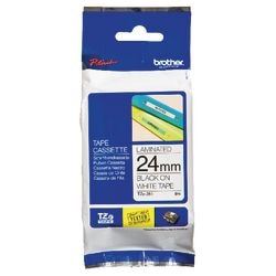 Brother labeltape tze251 24mmx8m zwart wit
