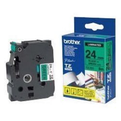 Labeltape brother tze751 zwart op groen 24 x 8000 mm
