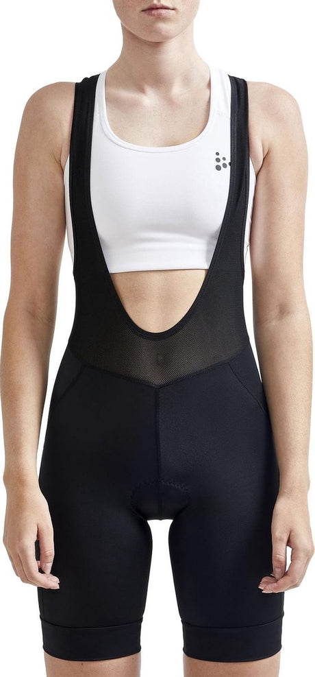 Craft endur bib shorts c4 w dames fietsbroek - zwart