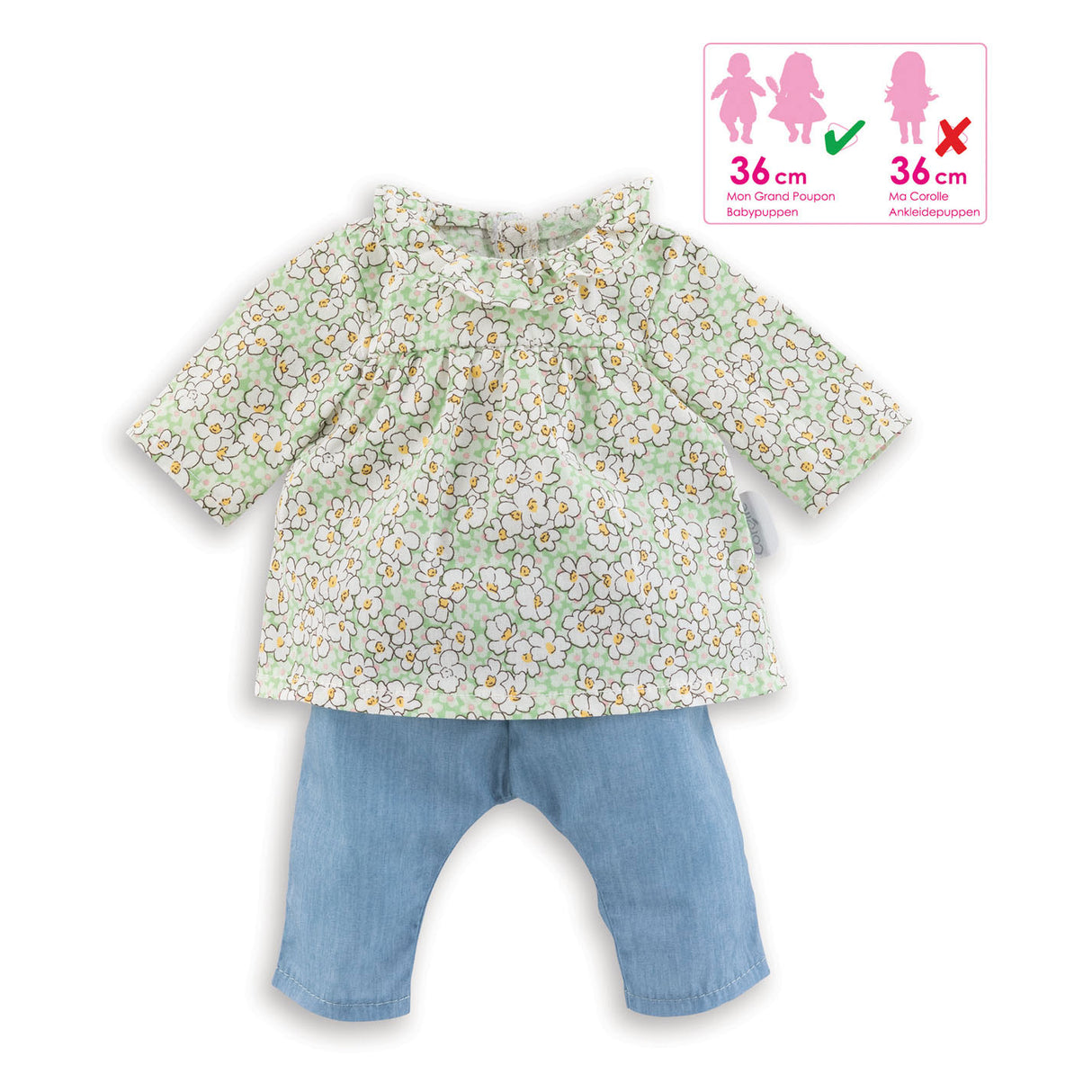 Corolle Mon Grand Poupon Poppen Blouse en Broek, 36cm