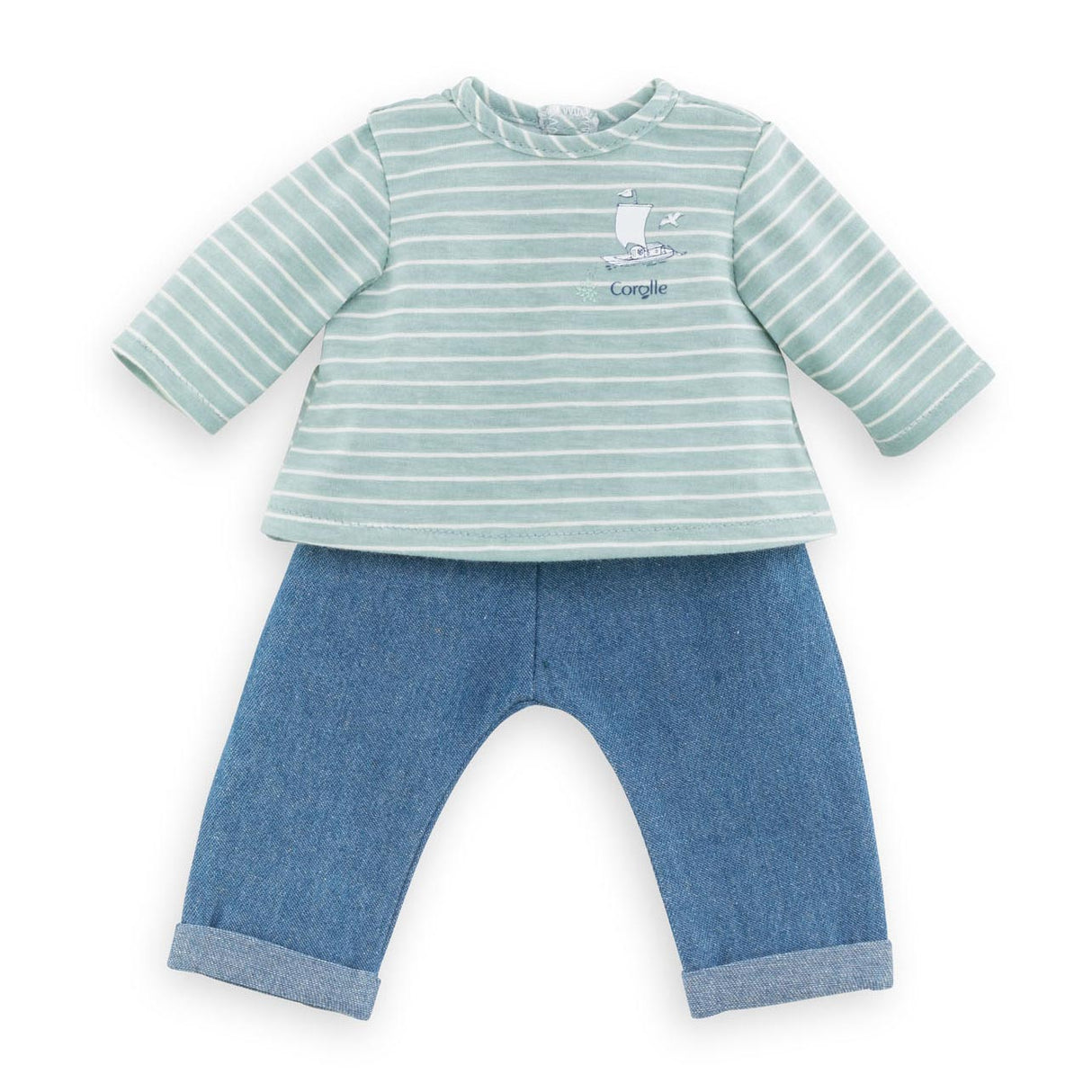 Corolle Mon Grand Poupon - Poppen Broek met Shirt, 36cm