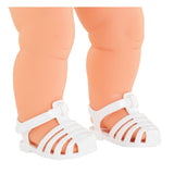 Corolle sandalen poppenaccessoire wit 36cm mon grand poupon.