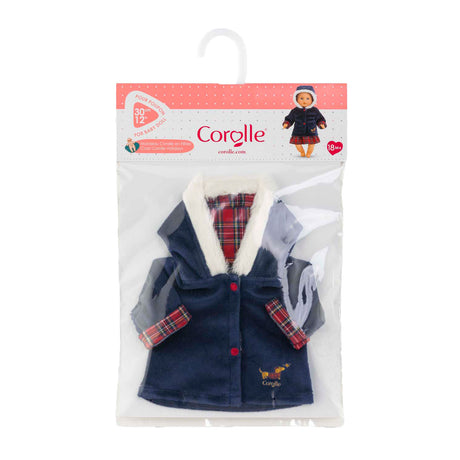 Corolle babypop jas - holidays poppenkleding 30cm winterjas.
