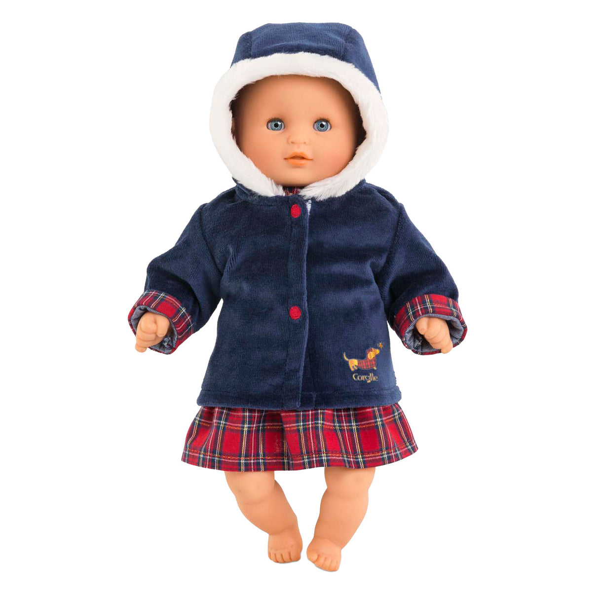 Corolle babypop jas - holidays poppenkleding 30cm winterjas.