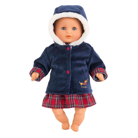 Corolle babypop jas - holidays poppenkleding 30cm winterjas.