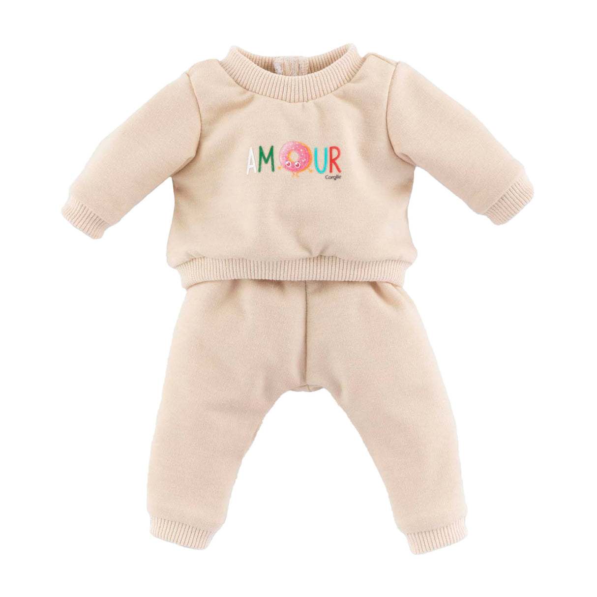 Corolle beige trainingspak voor babypop, 36cm