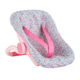 Corolle poppen draagzak bloemen babypop 36cm roze speelgoed.