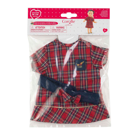 Corolle holidays jurkje en haarband voor babypop, 36cm
