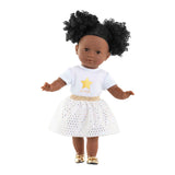 Corolle poppenkleding set topje en rok ivoor goud 36cm poppen.