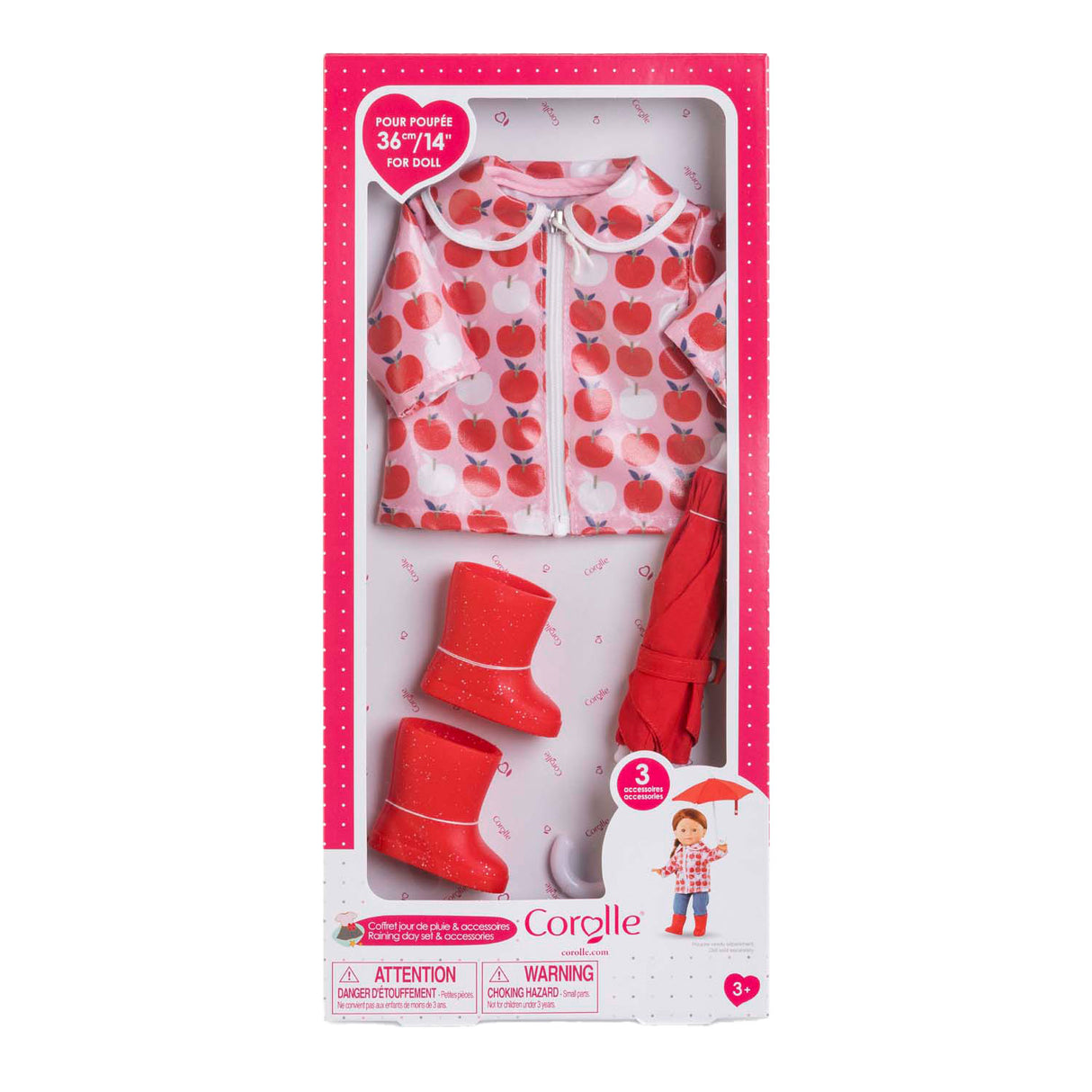 Corolle regenset - accessoires voor poppen, 36cm
