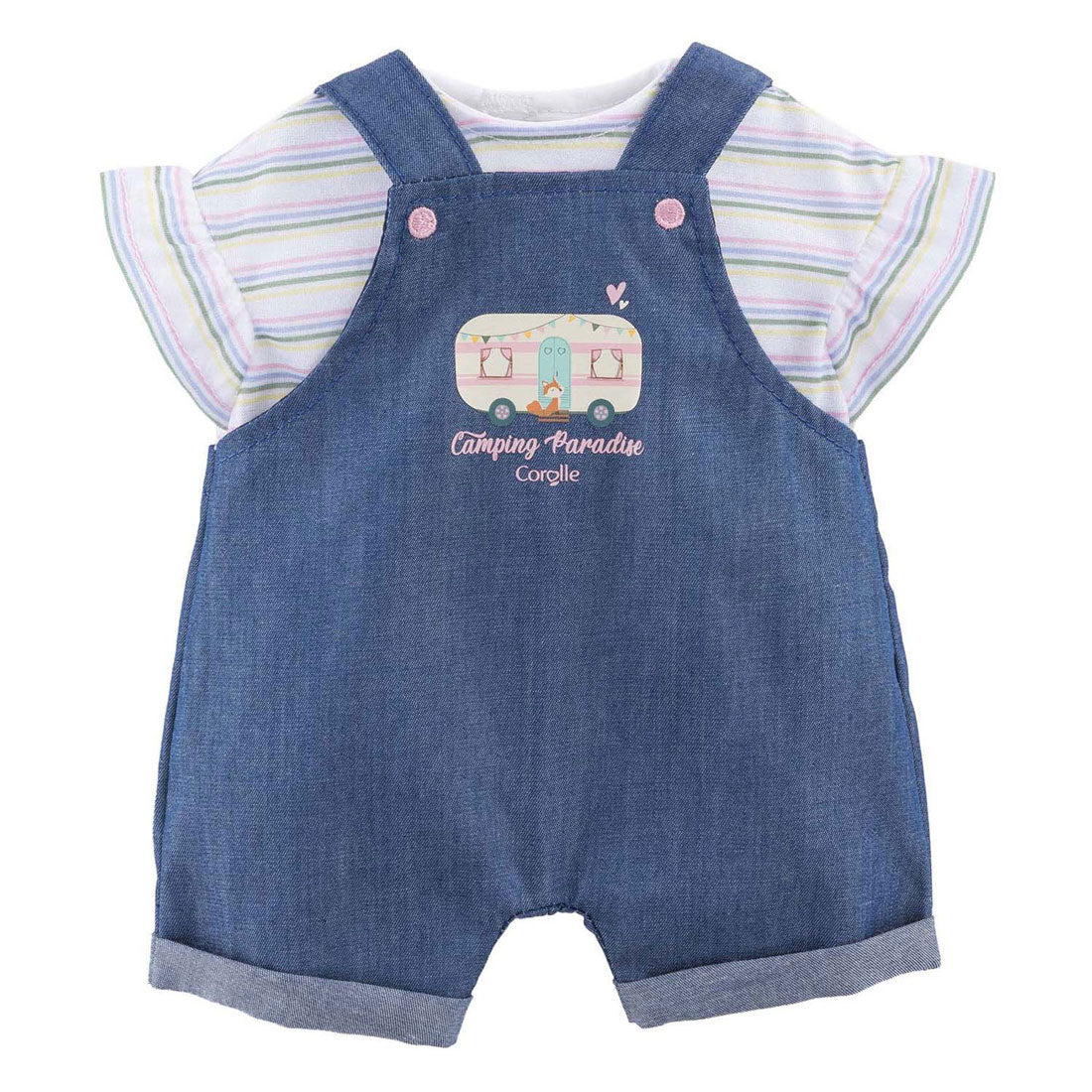 Corolle jeans overall met t-shirt kleine ontdekker - 30cm