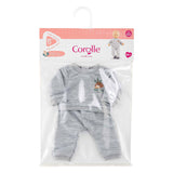Corolle poppenkleding joggingpak grijs 30cm - accessoire poppen.