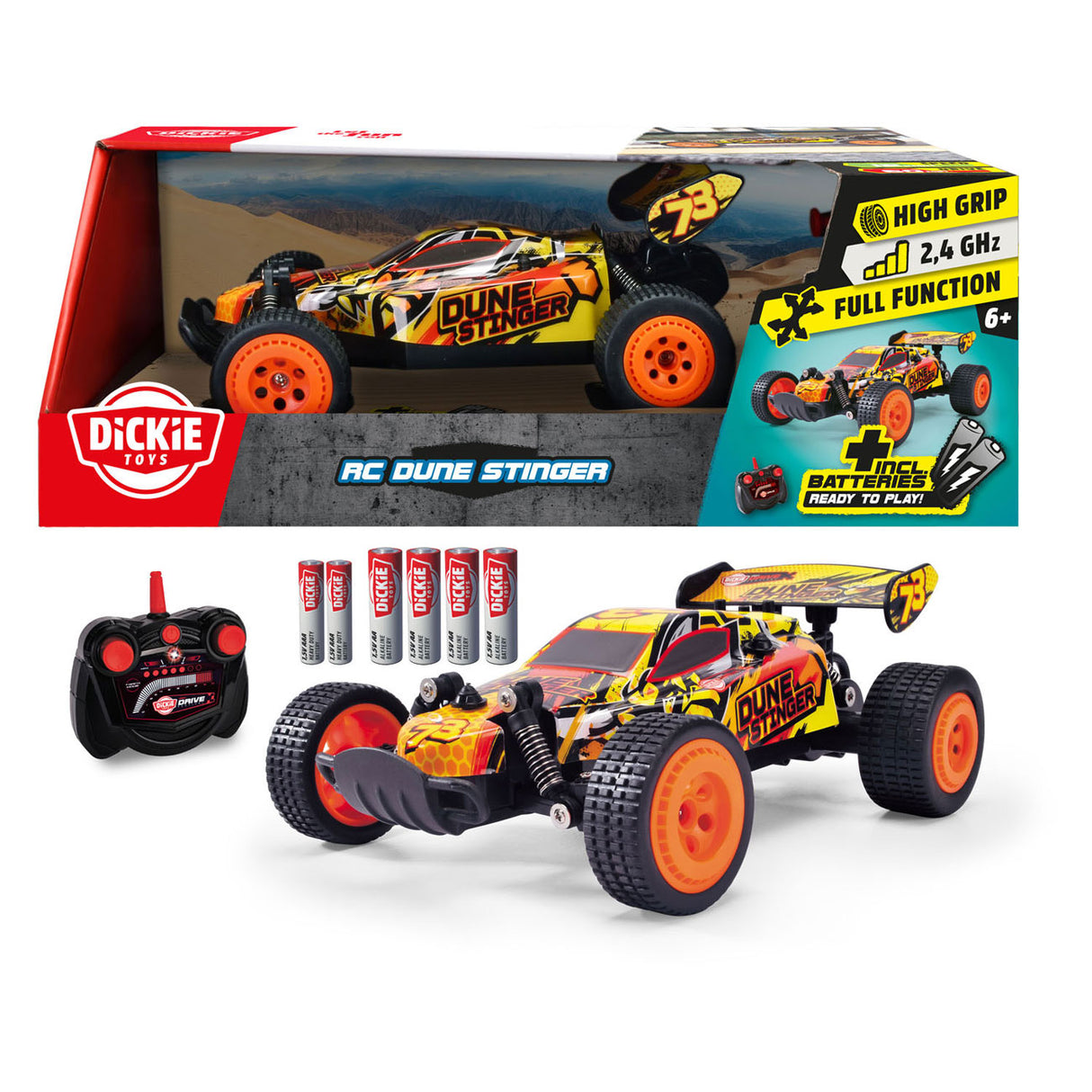 Dickie rc bestuurbare auto dune stinger rtr