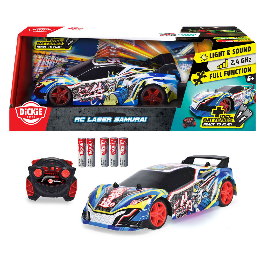 Dickie RC Bestuurbare Auto Laser Samurai RTR