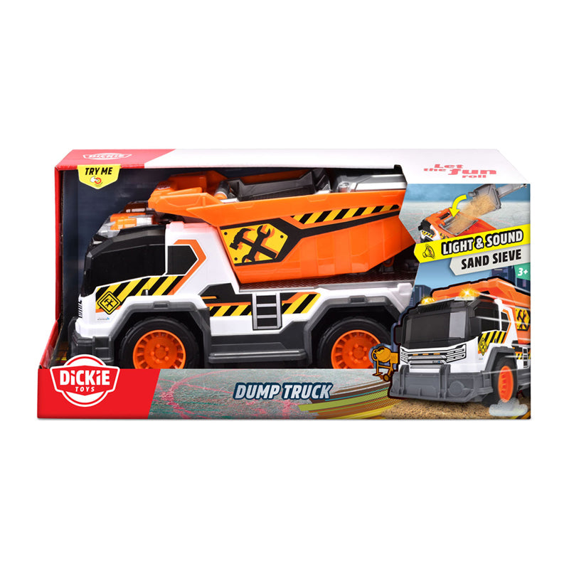 Dickie toys - kiepwagen - vrachtwagen - licht en geluid - vanaf 3 jaar