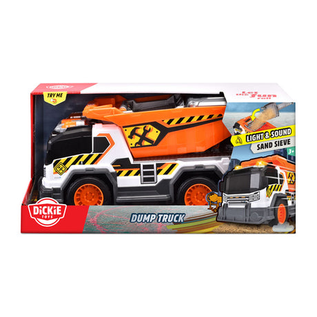 Dickie toys - kiepwagen - vrachtwagen - licht en geluid - vanaf 3 jaar