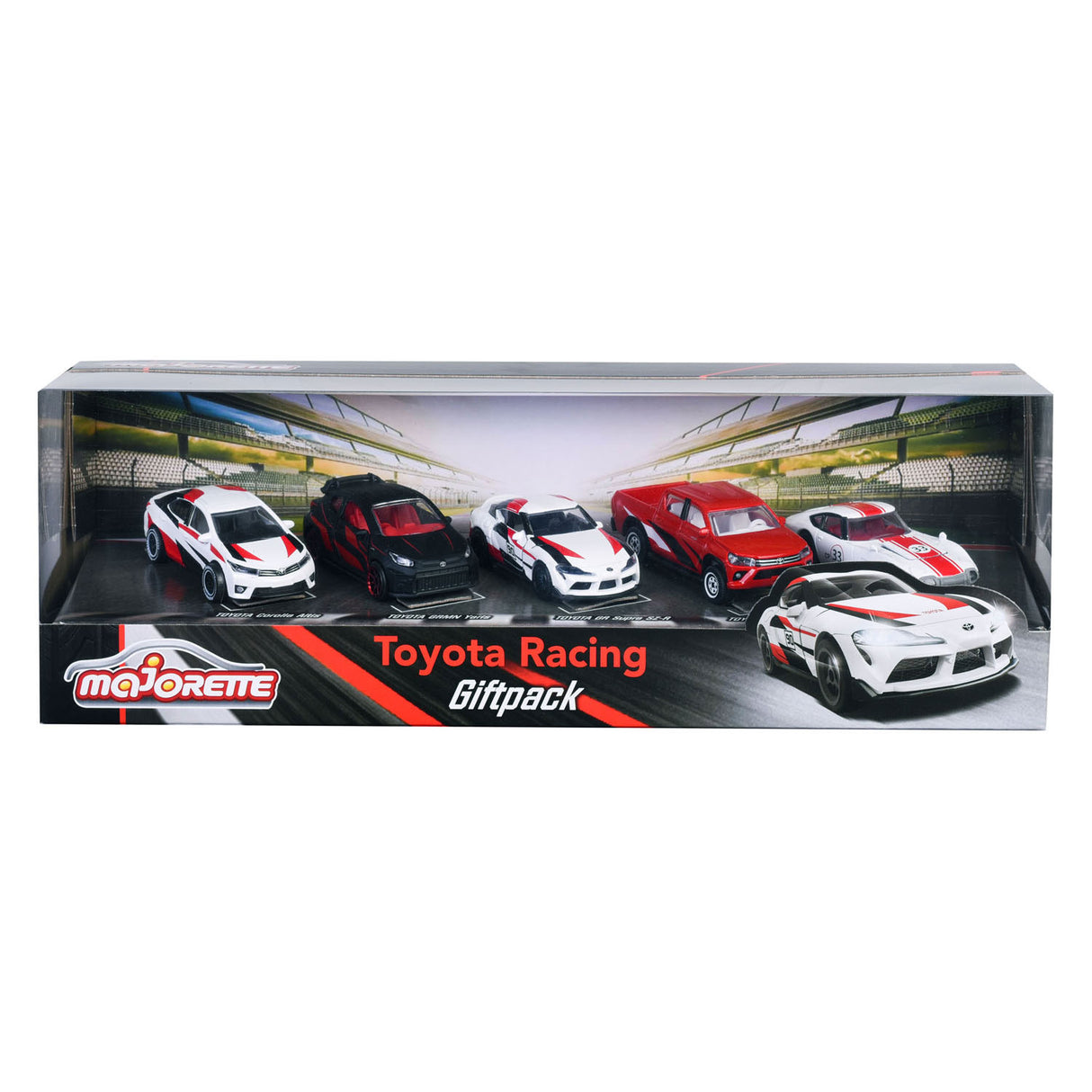 Majorette toyota die-cast racing auto's giftpack, 5st.