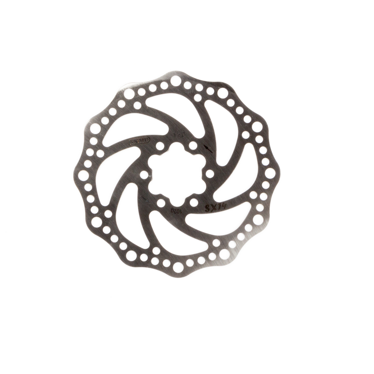 remschijf 160 mm 6 gaats staal zilver