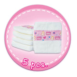 Nei gebuer Puppelchen gebuer Puppelchen Diapers, 5 St.