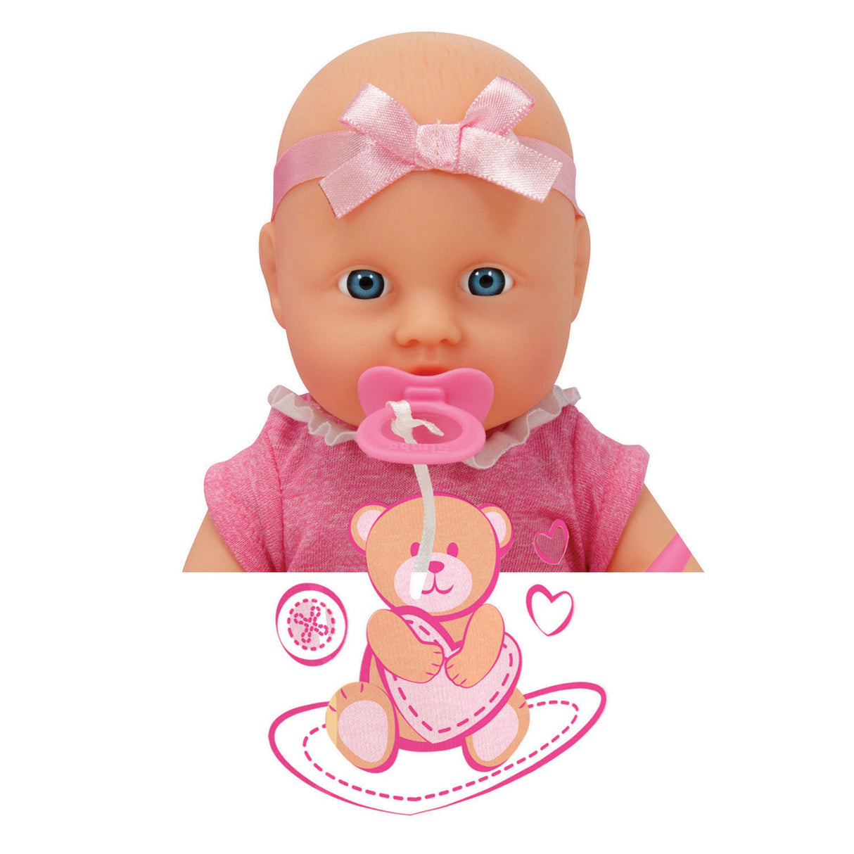 New Born Baby Born Baby Born Baby Pop met Accessoires 4dlg.