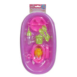 New born baby poppenbadje met accessoires