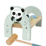 Eichhorn houten speelgoed hamerbank panda - educatief kinderspeelgoed.