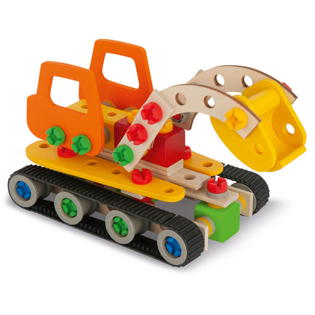 Eichhorn constructor rupsgraafmachine bouwspeelgoed 170-delig fsc hout.