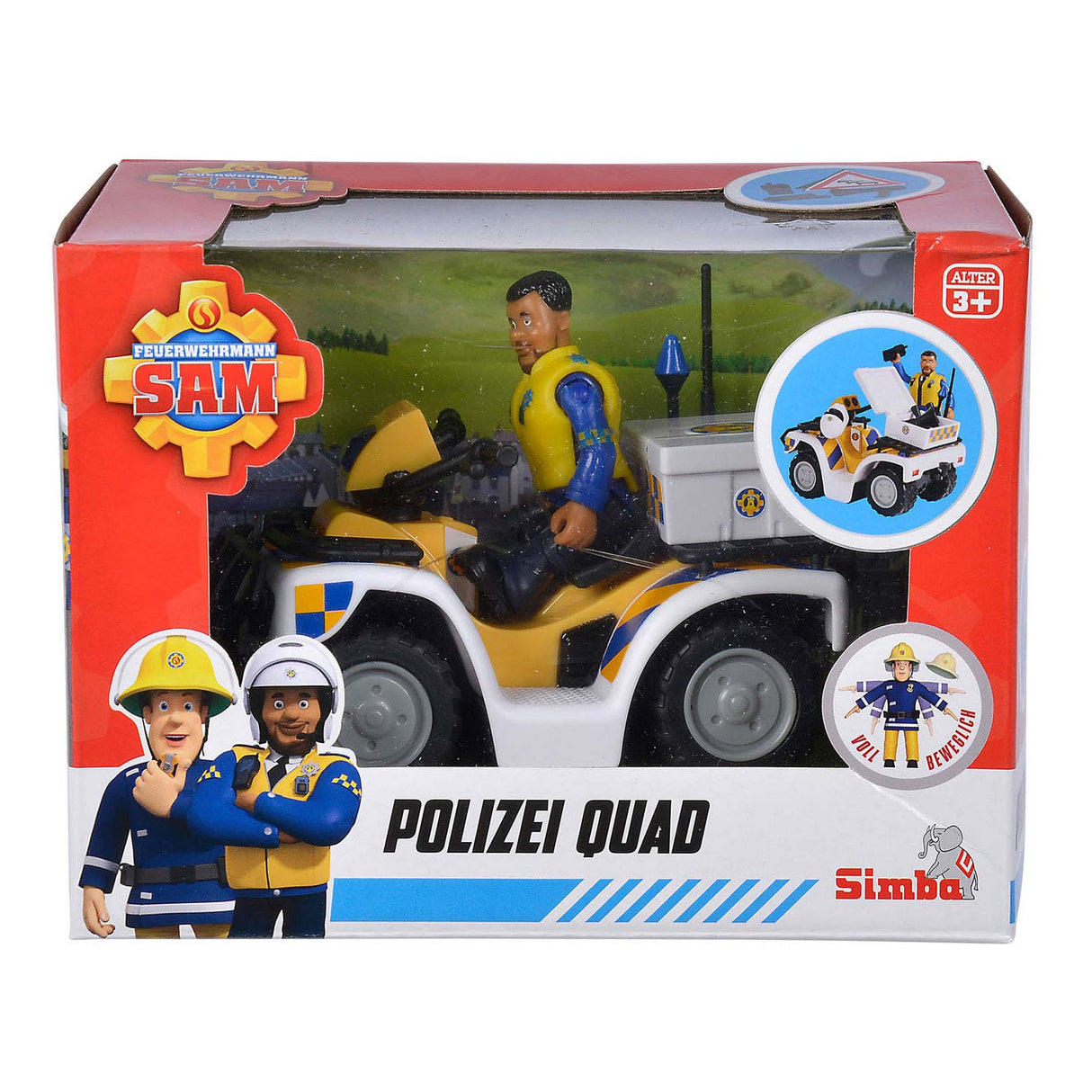 Simba brandweerman sam politie quad