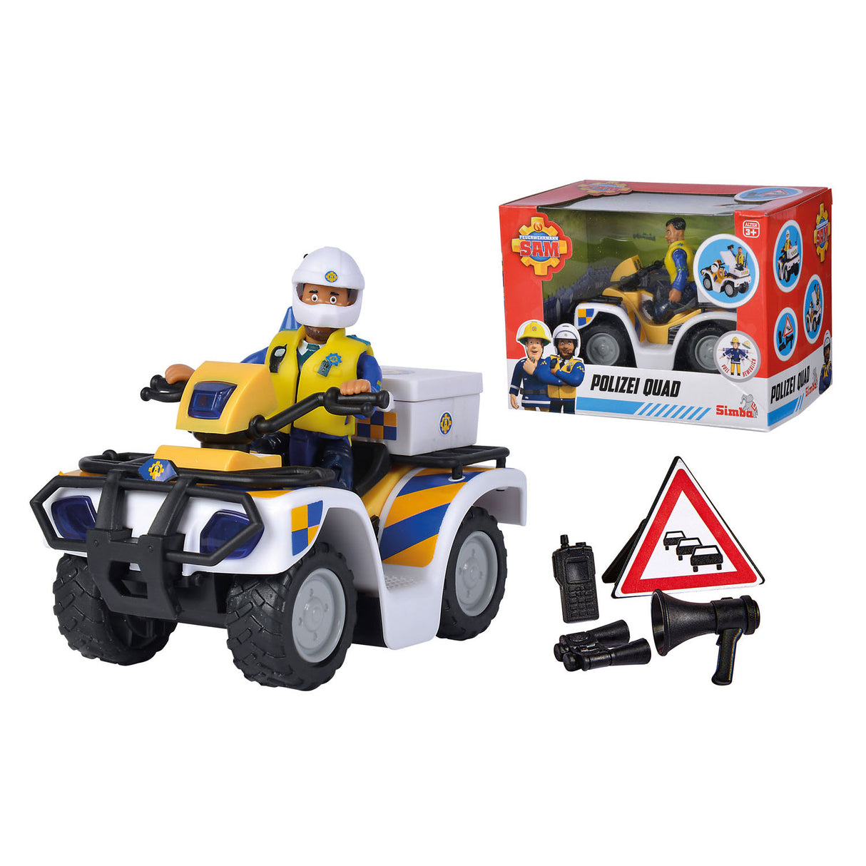 Simba brandweerman sam politie quad