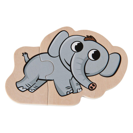 Eichhorn houten dierenpuzzel, 16st.