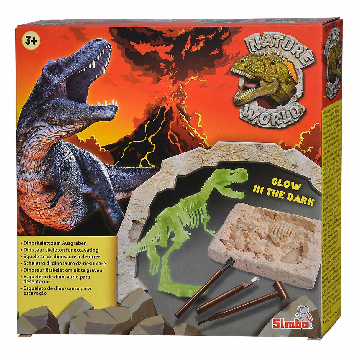 Simba Glow in the Dark T-Rex Opgravingsset