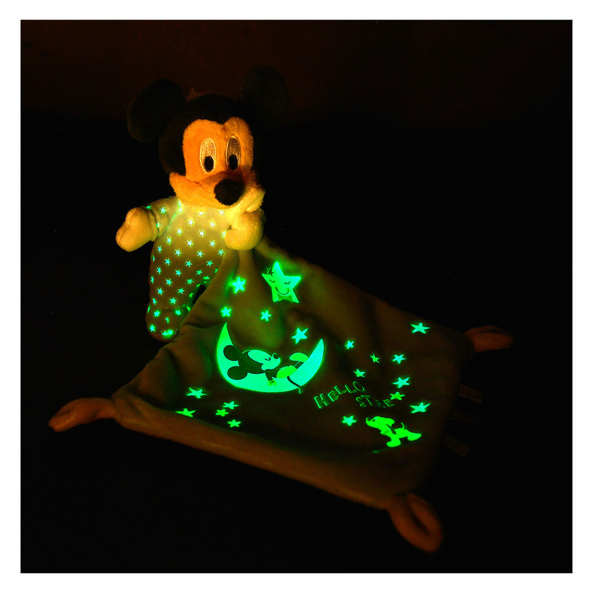 Simba Mickey Mouse Glow in the Dark Doudou Knuffeldoek