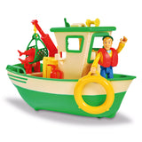 Simba brandweerman sam charlies vissersboot met figuur