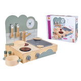 Eichhorn houten speelkeuken - compacte meeneemkeuken voor kinderen.