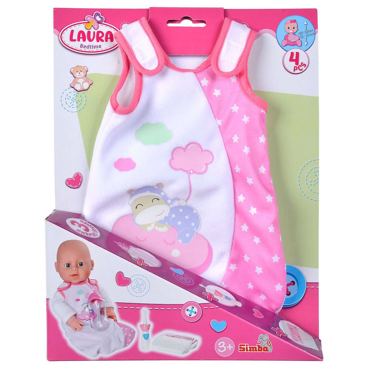 Simba Laura Babypop Slaapset en Accessoires