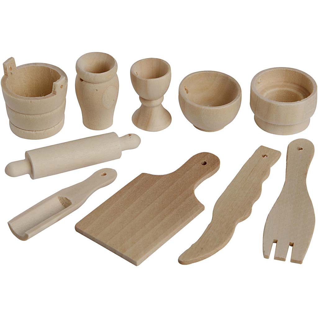 Creativ company houten keukengerei, 50dlg.